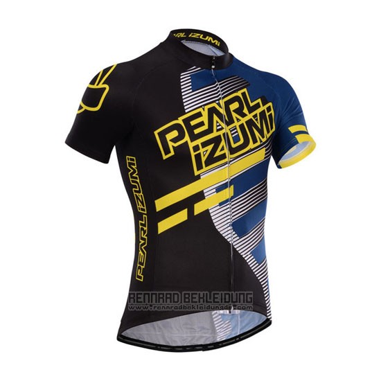 2014 Fahrradbekleidung Pearl Izumi Shwarz und Gelb Trikot Kurzarm und Tragerhose